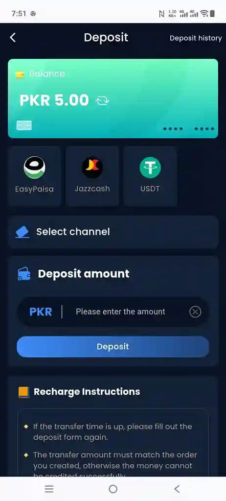 RoyalPK 777 Game - Deposit - Royalpk777game.com.pk